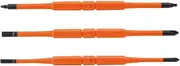 Klein Tools Double End Insulated Blades Screwdriver Set (Pack of 3)