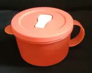 Tupperware Crystalwave 16 Oz Vented Microwave Soup Cup Bowl Mug 3155 with Handle
