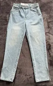 New Women’s Cotton On Denim Jeans, Sz 8, Split Hem, Straight Leg, New W Tag