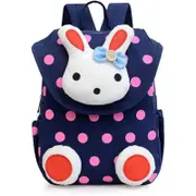 MOREBEST Cute Rabbit Kids Backpack Baby Girls Book Bag Little School Bag Kindergarten Best Gift 1-5 Years Old Nursery Toddler Dark Blue