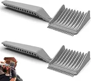 TAVVKE 2 Pcs Barber Fade Combs, Professional Hair Cutting Comb Curved Positioning Clipper Comb Heat Resistant Flat Top Comb Hair Clipper Cuts Tools for Men Salon Hairdressing, Barber or Home