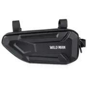 Hard Shell Bicycle Triangle Bag Electric Vehicle Side Bag (Twill Pattern) 1.2L E