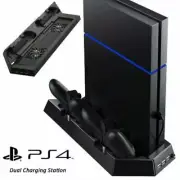 Playstation4/PS4 Pro,Vertical Stand Cooling Fan Dual PS4 Charging Station Port