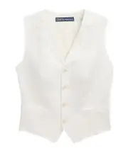 linen waistcoat US6,US4 White