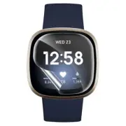 StrapsCo Clear TPU Hydrogel Screen Protector for Fitbit Versa 3