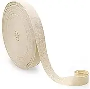 Twill Tape 55 Yards Soft Ribbon Pure Cotton 3/4 Inch Wide Herringbone Cloth Tape Roll (Off White)