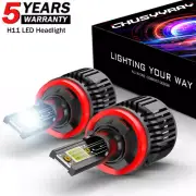 2x H11 H8 LED Headlight Bulbs 80W Low Beam Fog Light For Subaru Forester 2014-18 (for: Subaru)