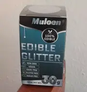 Vegan Silver Edible Glitter 100% Edible Glitter Drinks Cake Chocolate Candy