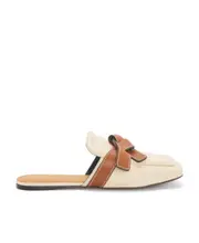 Gate flat mule in calfskin 35,36 Nude