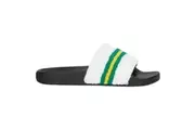Mens Volley Pool Slides White/ Green/ Gold Sandals