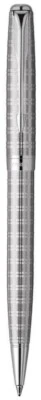 Parker Sonnet Ballpoint Pen Silver Tartan Blue Ink New In Box Made In France