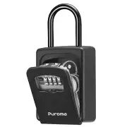 Puroma Lock Box, Large Key Lock Box Resettable Combination Lockbox, Portable ...
