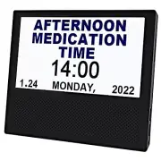 Santek Medicine Reminder Alarm Day Clock Calendar Digital Picture Frame with ...