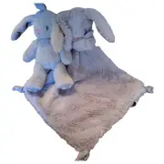 New Kelly Bunny Lovey Plus Matching Gray Plush Rabbit Rattle Plush Set