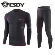 ESDY Men Thermal Compression Long Sleeve Base Layer Warm Underwear Top Pants Set