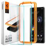 SPIGEN Google Pixel 7a Screen Protector, Genuine SPIGEN Glas.tR AlignMaster Tempered Glass 2PCS for Google