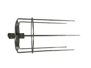 BOS &SARINO BBQ Oven Roasting Kebab Rotisserie Skewer Meat Spit Roaster SS Prong