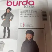 Burda Kids Sewing Pattern 9501 Girls Coat & Jacket Size 2-6 Uncut New