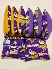 8 Cornhole Bag Set Corn Hole Minnesota Vikings