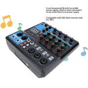 DJ Mixer 5 Channels Multifunctional Reverberation Delay Effect Sound Board C CHU