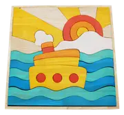 Ocean Scene Puzzle and play set