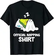 [X.Style] Sleeping Avocado Lazy Tired Avocado Pajama Napping ds1494 T-Shirt Black
