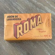 ROMA Laundry Soap Bar Jabón De Lavandería 100% Plant Based 400g Made In Mexico