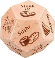 Vaguelly Food Decision Wooden Meal Decider for Fun Date Ideas Unique Valentine's Day Him Her Pocket Sized Kitchen Helper for Choices