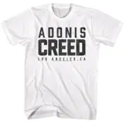 Rocky Balboa Adonis Creed Men's T-Shirt Official Movie III Logo White SM - 5XL