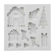 Christmas Theme Silicone Chocolate Mold for Making Fondant Candy and Baking Cake