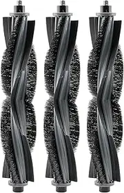 [CHAIN PEAK] (Pack of 3) Roller Brushes Compatible with ECOVACS DEEBOT X2 Omni / X2 Pro / X2 Robot Vacuum Cleaner, Main Brush with Nylon Bristles, Roller Brush Replacement Parts
