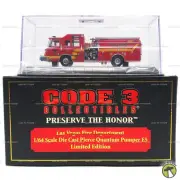 Code 3 Collectibles Las Vegas Fire Department Pierce Quantum Pumper E5 #12750