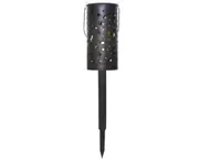 L07 Solar Iron Art Lamp Star Moon Hollowed Out Light Waterproof Lawn Lights
