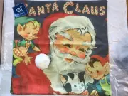 C&F Home Pillow Cover Santa Claus w/elf Christmas 18"x18"