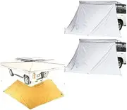 2X Plus Tourer Freestanding Awning Universal Wall + King Wing Mesh Floor
