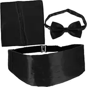 [Holibanna] Men's Bow Tie Para Hombres Mens Handkerchiefs Tuxedo Bow Ties for Men Bowtie for Men Bow Ties for Men Pretied Men Costume Kit Cummerbund for Party Polyester Yellow