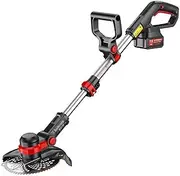 20V Lawn Trimmer/Edger, 2-in-1 Cordless Grass Trimmer, Cordless strimmer with 1 x 2 Ah Battery and Charger, Adjustable Head and Lawn Mower with Telescopic Handle