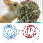 Pet Rabbit Hay Manger Food Feeder Grass Rack Ball Guinea Pig Hamster Feeding New