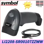 Zebra Symbol LI2208-SR00107ZZWW 1D USB Corded Imager Barcode Scanner w/USB Cable