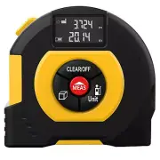 2in1 Laser Tape Measure 100m/328ft Digital Distance Meter Measuring Rangefinder
