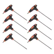 8pcs 3mm Hex Key T-Handle Dual End Wrench Spanner, Metric S2 Steel