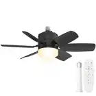 Ceiling Fan with Lights and Remote Control, 3 Colors Dimmable 6 Speeds Ceilin...