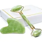 BAIMEI Jade Roller & Gua Sha Set Face Roller and Gua Sha Facial Tools for Ski...