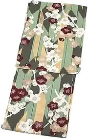 [Yeodong] Yukata Women's Kimono Japanese 3-piece set, Spring & Autumn, 100% Cotton, Japanese style, Kimono, Japanese clothes