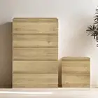 5 Chest of Drawers Tallboy Dresser With Bedside Table Bedroom Sets
