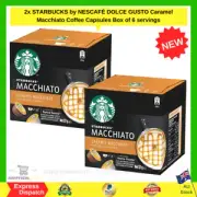 2x Starbucks Caramel Macchiato by NESCAFE Dolce Gusto Coffee Pods, 6 serves