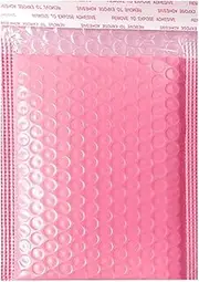 50Pcs Bubble Mailers Padded Envelopes Lined Poly Mailer Self Seal Pink 25x30cm