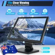 17" LCD Touch Screen Monitor POS Monitor USB VGA Retail Kiosk Restaurant Cafe