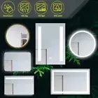 Anti-fogging Illuminated make up LED Mirror Round/Square Bathroom Wall Mounted