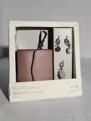 A New Day, Ear Bud Case & Semi Precious Charms Set NIB